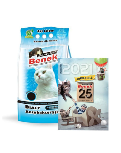 BENEK Super biały antybakteryjny 5 l + kalendarz