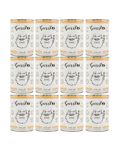 GUSSTO Cat Fresh Calf mokra karma dla kotów cielęcina 12x400 g
