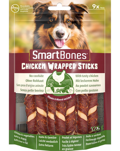 Chicken Wrap Sticks mini 9 szt. gryzak dla psów ras małych kurczak