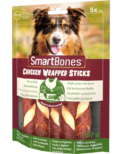 Chicken Wrap Sticks medium 5 szt. gryzak dla psów kurczak