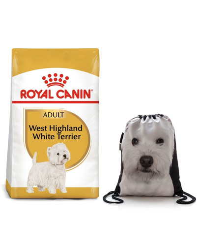 ROYAL CANIN West Highland White Terrier Adult 3 kg + plecak worek