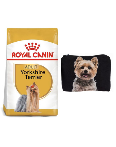 ROYAL CANIN Yorkshire Terrier Adult 7.5 kg + Kosmetyczka piórnik materiałowy