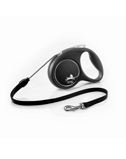 Black Design M Cord 5 m black smycz automatyczna