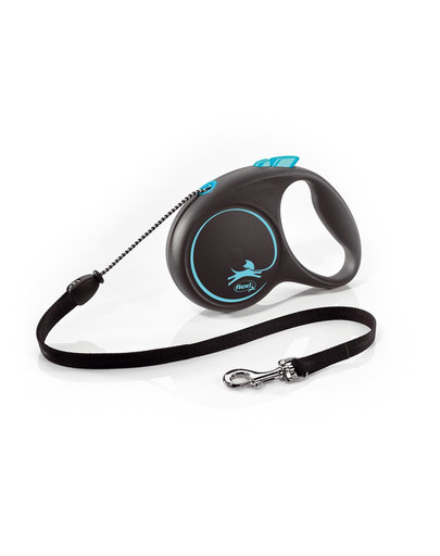 Black Design M Cord 5 m blue smycz automatyczna