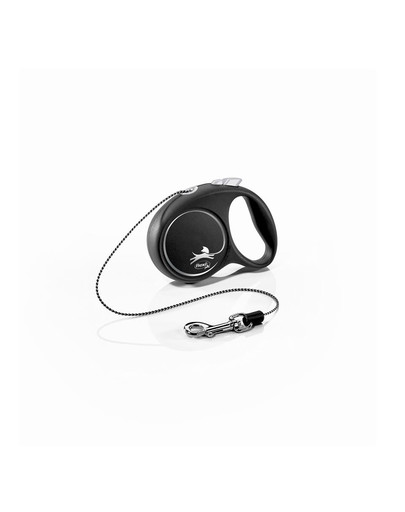 Black Design XS Cord 3 m black smycz automatyczna