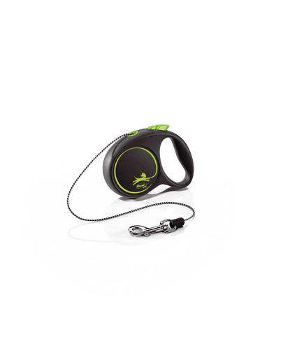 Black Design XS Cord 3 m green smycz automatyczna