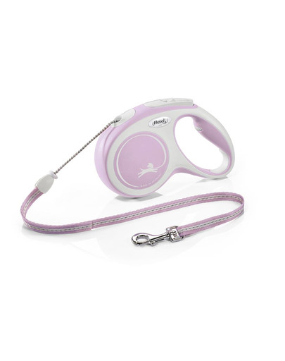 New Comfort M Cord 5 m rose smycz automatyczna