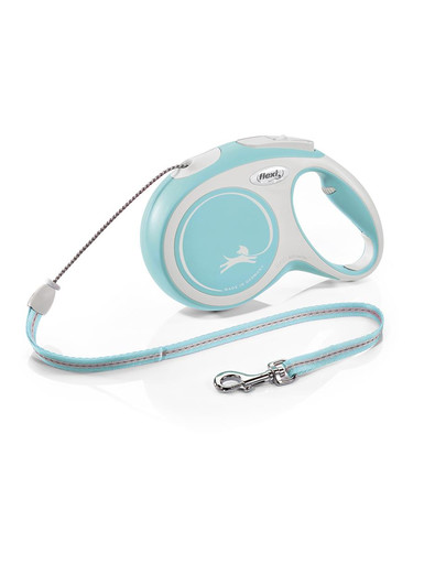 New Comfort M Cord 8 m light blue smycz automatyczna