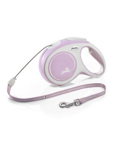 New Comfort M Cord 8 m rose smycz automatyczna