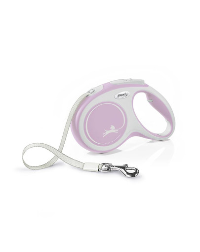 New Comfort M Tape 5 m rose smycz automatyczna