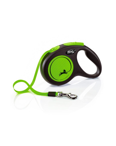 New Neon M Tape 5 m green smycz automatyczna
