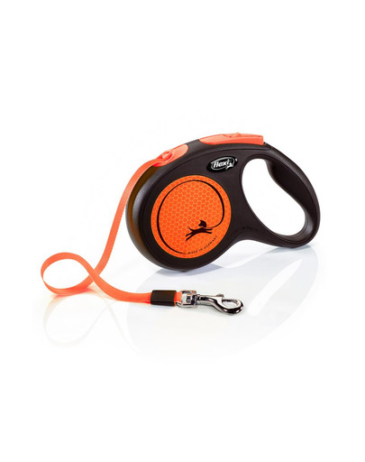 New Neon M Tape 5 m orange smycz automatyczna