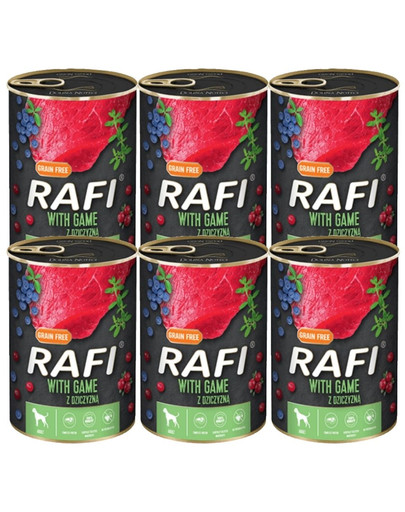RAFI Lamb z jagnięciną mokra karma dla psa 6x400 g