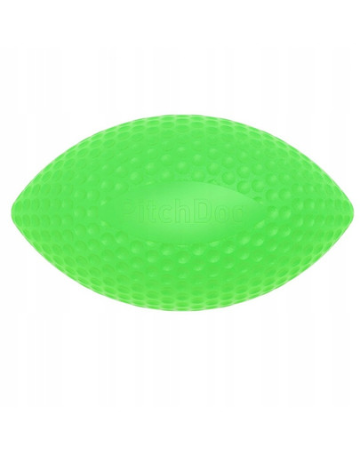 Pitch Dog sport ball green piłka rugby dla psa zielony 9 cm x 14 cm