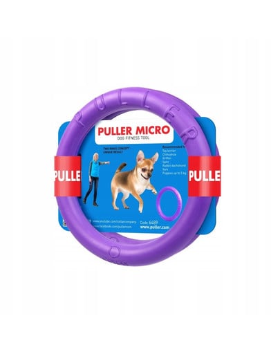 Micro dog training device ring dla psów ras miniaturowych, 13 cm, 2szt.