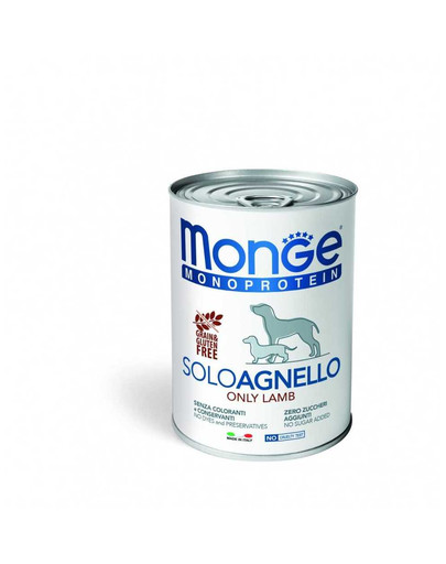 Monoprotein Solo Dog karma dla psa Jagnięcina 400 g