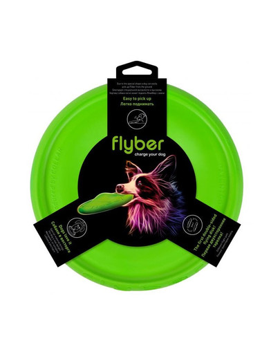 Flyber Flying disk dysk dla psa zielony 22 cm