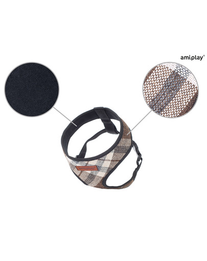 London Szelki Scout XL max 45 x 55-70 cm Brązowy