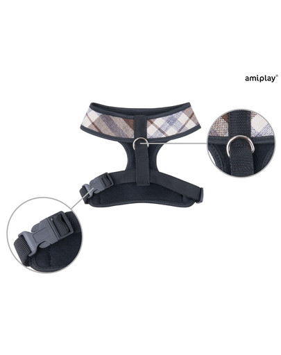 London Szelki Scout XL max 45 x 55-70 cm Brązowy