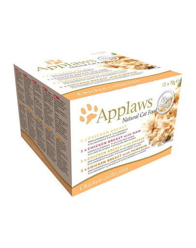 APPLAWS Cat Tin Multipack 48x70g Chicken Collection mokra karma dla kota mix smaków z kurczakiem