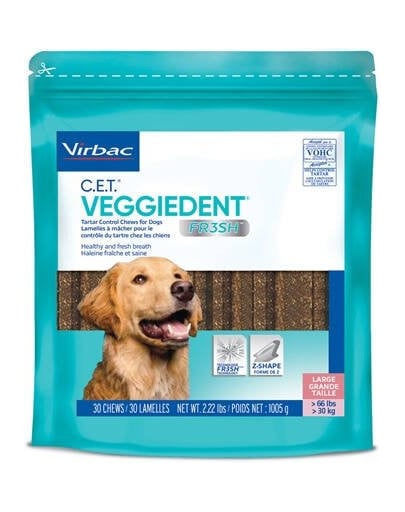 Veggiedent Fresh L (>30 kg) gryzaki dla psa 15 szt.