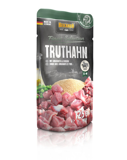 Finest Selection Indyk, amaranus i groszek 125 g mokra karma dla psa