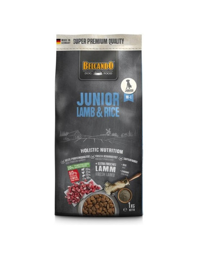 Junior Lamb & Rice M-L 1 kg jagnięcina i ryż - sucha karma dla psów od 4 miesiąca życia, rasy średnie i duże