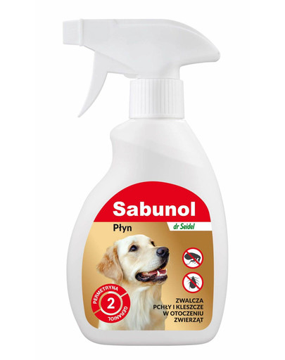 Sabunol Płyn do zwalczania pcheł w otoczeniu zwierząt 250 ml