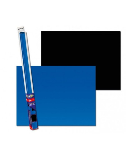 Dwustronne tło do akwarium XL 150x60cm niebieskie/czarne