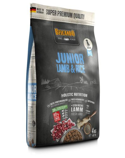 Junior Lamb & Rice M-L 4 kg jagnięcina i ryż - sucha karma dla psów od 4 miesiąca życia, rasy średnie i duże