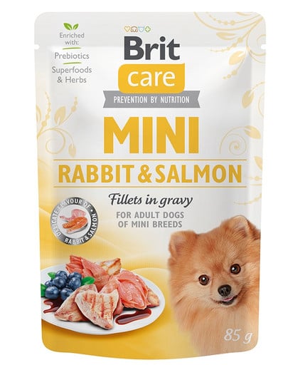 Care Mini Pouch Rabbit&Salmon 85 g królik i łosoś mokra karma dla psów małych ras