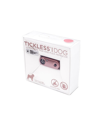 Mini Dog Ultradźwiękowy odstraszacz kleszczy i pcheł dla psów małych ras Rose Gold