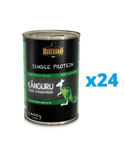 BELCANDO Single Protein Kangur 24x400 g mokra karma dla psa
