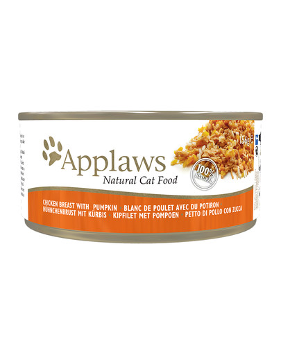 APPLAWS Cat Tin Chicken Breast with Pumpkin 72x156g mokra karma dla kota - Pierś z kurczaka z dynią
