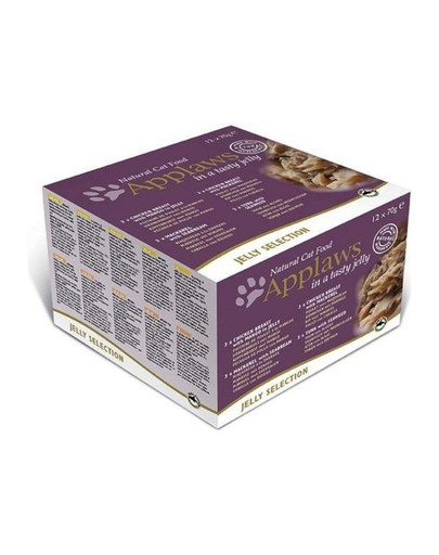 APPLAWS Cat Tin Multipack Jelly Selection 48x70g mokra karma dla kota - Mix smaków w galaretce