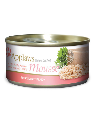 APPLAWS Cat Mousse Tin Salmon 72x70g mokra karma dla kota - Łosoś w musie