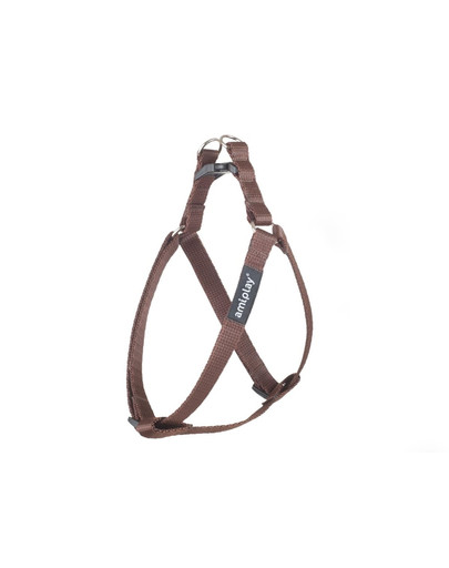Szelki taśma basic n 20-35/1 cm brązowe