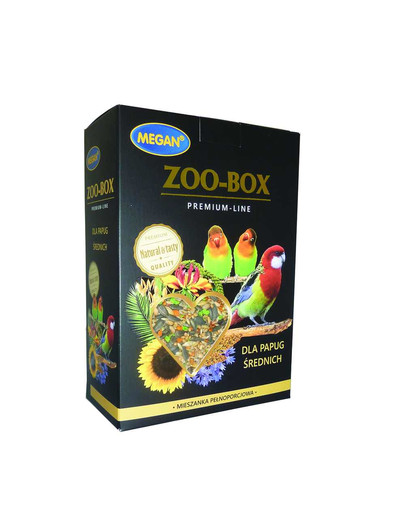 Zoo-Box Premium Line dla papug średnich 750g mieszanka pełnoporcjowa