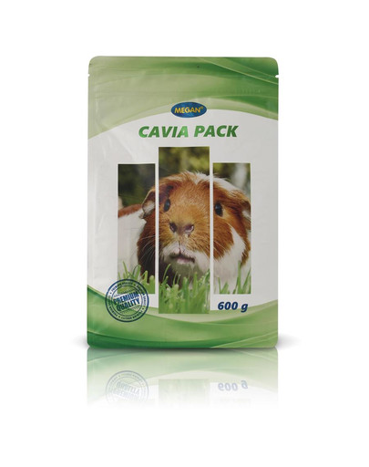 MEGAN Cavia Pack Karma dla świnek morskich 750g (600 g + 150 g GRATIS)