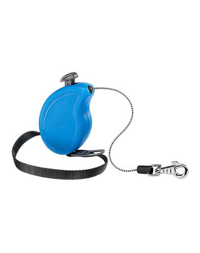Flippy One Cord Mini Smycz automatyczna Linka 3 m Niebieski