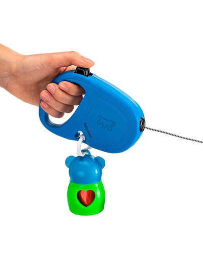 Flippy One Cord M Smycz automatyczna Linka 5 m Niebieski