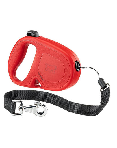 Flippy One Cord L Smycz automatyczna Linka 5 m Czerwony