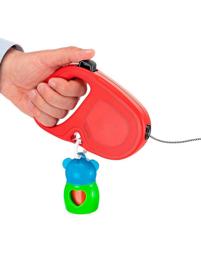 Flippy One Cord L Smycz automatyczna Linka 5 m Czerwony