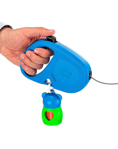Flippy One Cord L Smycz automatyczna Linka 5 m Niebieski