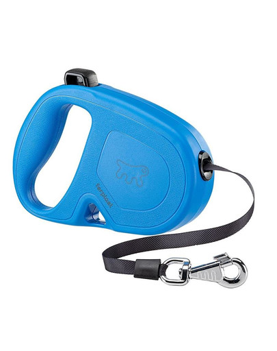 Flippy One Tape L Smycz automatyczna Taśma 5 m Niebieski