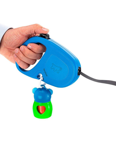 Flippy One Tape L Smycz automatyczna Taśma 5 m Niebieski