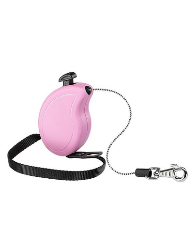 Flippy One Cord Mini Smycz automatyczna Linka 3 m Różowy