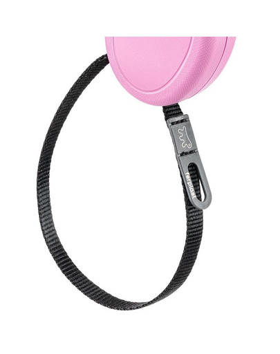 Flippy One Cord Mini Smycz automatyczna Linka 3 m Różowy