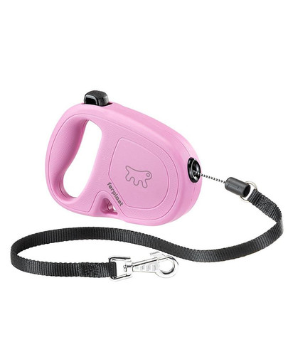 Flippy One Cord S Smycz automatyczna Linka 4.5 m Różowy
