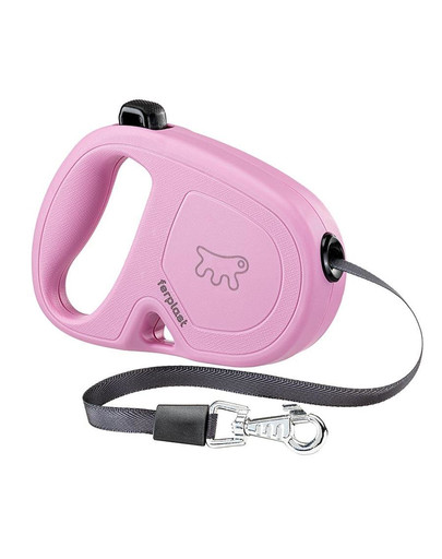 Flippy One Tape S Smycz automatyczna Taśma 4 m Różowy